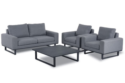 Maze Rattan Ethos 2 Seat Sofa Set In Weatherproof Fabric - Gardenbox