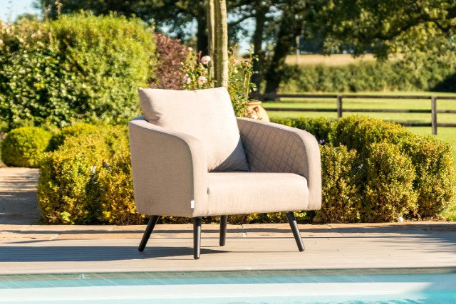 Maze Rattan Ambition 3 Seat Sofa Set In Weatherproof Fabric - Gardenbox