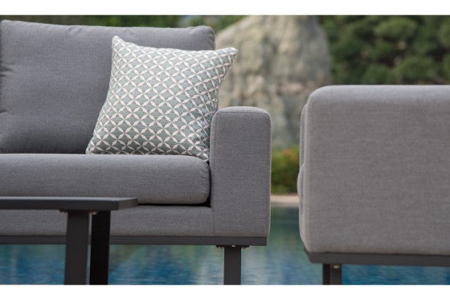 Maze Rattan Ethos 2 Seat Sofa Set In Weatherproof Fabric - Gardenbox