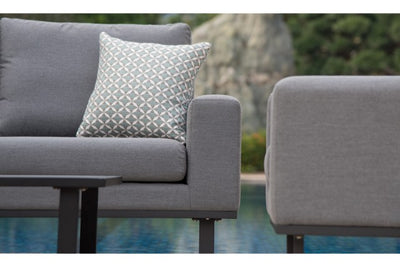 Maze Rattan Ethos 2 Seat Sofa Set In Weatherproof Fabric - Gardenbox
