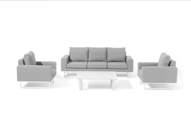 Maze Rattan Ethos 3 Seat Sofa Set In Weatherproof Fabric
