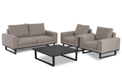 Maze Rattan Ethos 2 Seat Sofa Set In Weatherproof Fabric