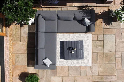 Maze Rattan Eve Corner Sofa Set In Weatherproof Fabric
