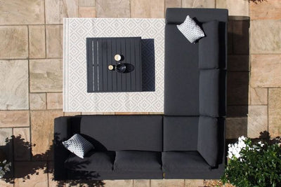 Maze Rattan Eve Corner Sofa Set In Weatherproof Fabric