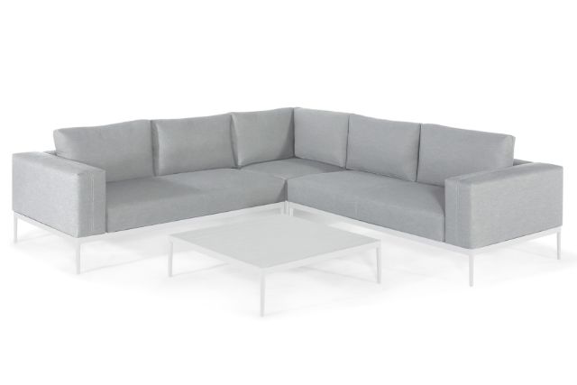 Maze Rattan Eve Corner Sofa Set In Weatherproof Fabric