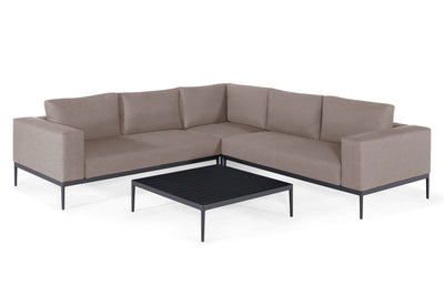 Maze Rattan Eve Corner Sofa Set In Weatherproof Fabric