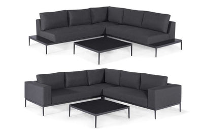 Maze Rattan Eve Corner Sofa Set In Weatherproof Fabric