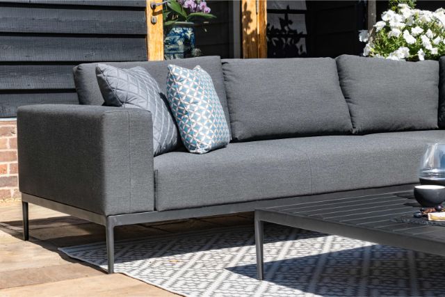 Maze Rattan Eve Corner Sofa Set In Weatherproof Fabric