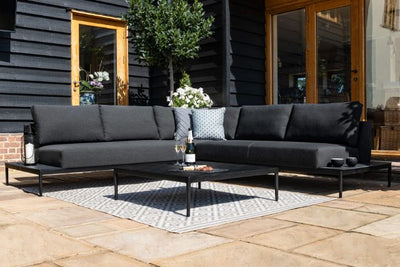 Maze Rattan Eve Corner Sofa Set In Weatherproof Fabric