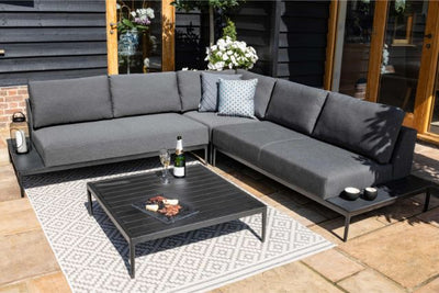 Maze Rattan Eve Corner Sofa Set In Weatherproof Fabric