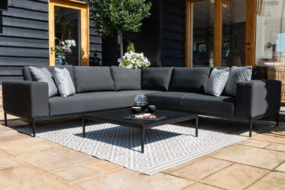 Maze Rattan Eve Corner Sofa Set In Weatherproof Fabric