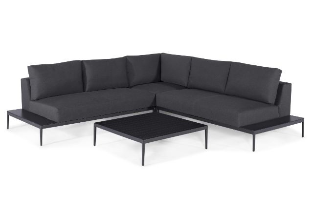 Maze Rattan Eve Corner Sofa Set In Weatherproof Fabric