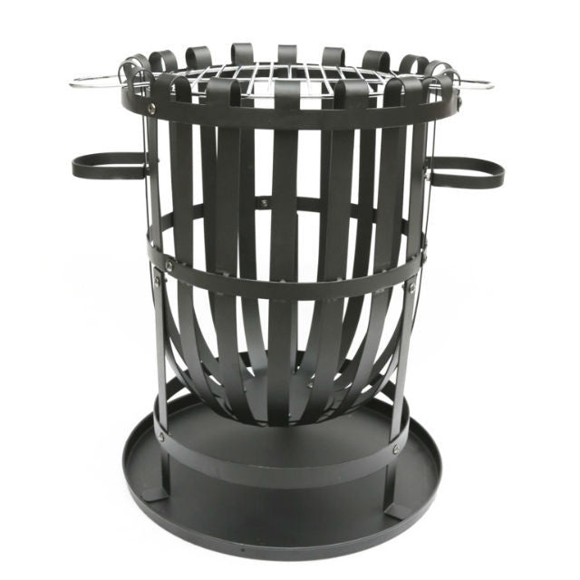 Fire Basket with Grill | Cook food over open flame in your garden - Gardenbox