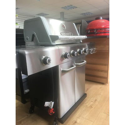 Outback Jupiter 4 Stainless Steel Hybrid Gas BBQ - Free Pair of Pizza Stones - Gardenbox