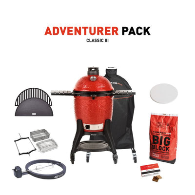 Kamado Joe Classic III Adventurer Pack. Only £2719 Now with FREE DoeJoe Pizza attachment