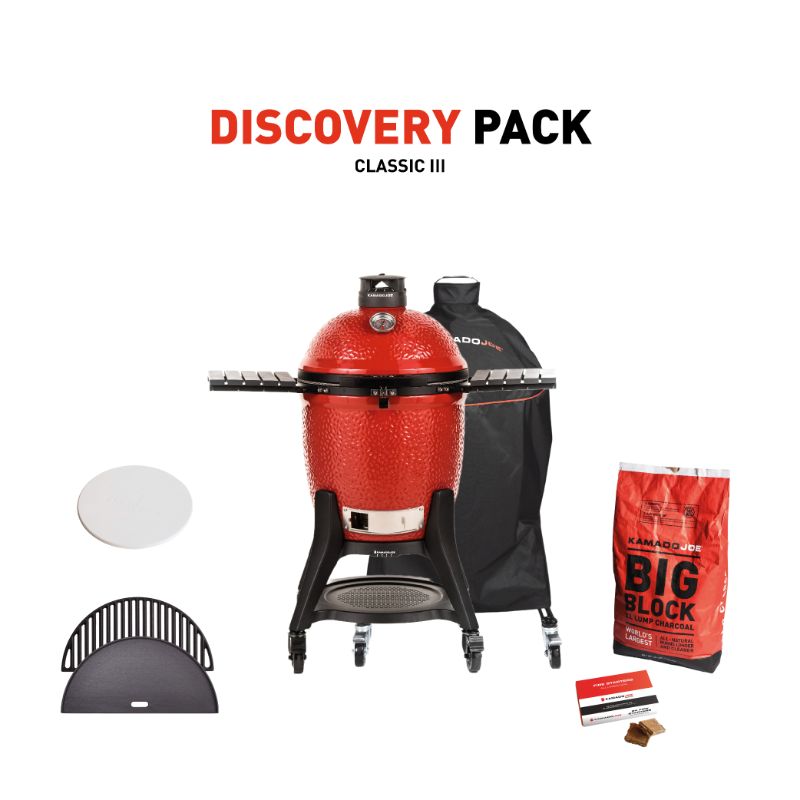 Kamado Joe Classic III Discovery Pack. Only £2294 with FREE Kamado Joe T-Shirt and DoeJoe