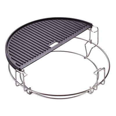 Kamado Joe Half Moon Reversible Cast Iron Griddle for Classic Series - Gardenbox