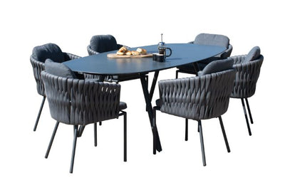 Maze Rattan Marina 6 seat Oval Dining Set