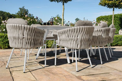 Maze Rattan Marina 6 seat Oval Dining Set