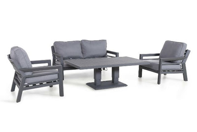 New York 2 Seat Dining Sofa Set with Rising Table by Maze Rattan