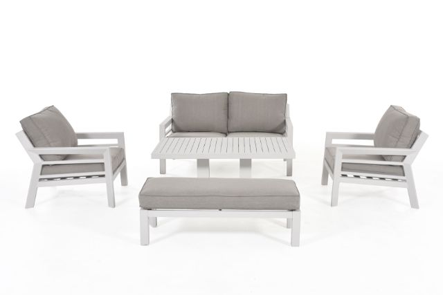 New York 2 Seat Dining Sofa Set with Rising Table by Maze Rattan