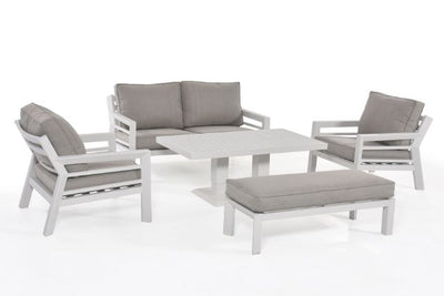 New York 2 Seat Dining Sofa Set with Rising Table by Maze Rattan