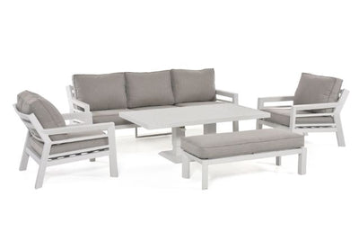 New York 3 Seat Dining Sofa Set with Rising Table by Maze Rattan