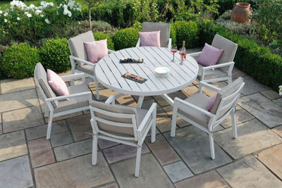 New York 6 Seat Round Dining Set by Maze Rattan