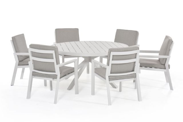 New York 6 Seat Round Dining Set by Maze Rattan