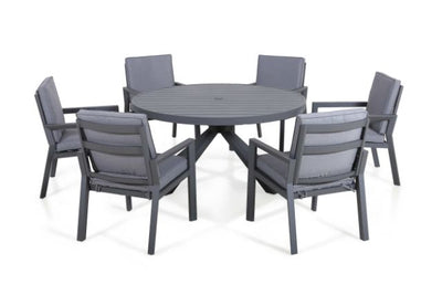 New York 6 Seat Round Dining Set by Maze Rattan