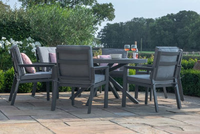 New York 6 Seat Round Dining Set by Maze Rattan