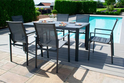 New York 6 Seat Dining Set by Maze Rattan - Gardenbox
