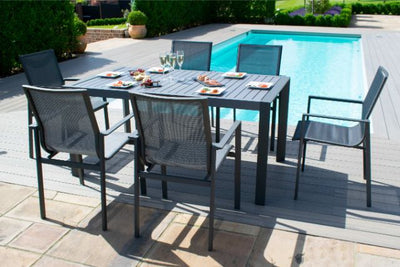 New York 6 Seat Dining Set by Maze Rattan - Gardenbox