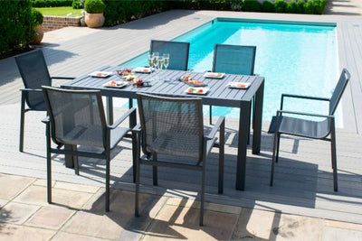 New York 6 Seat Dining Set by Maze Rattan - Gardenbox
