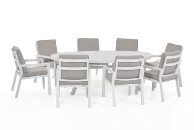 New York 8 Seat Oval Dining Set by Maze Rattan