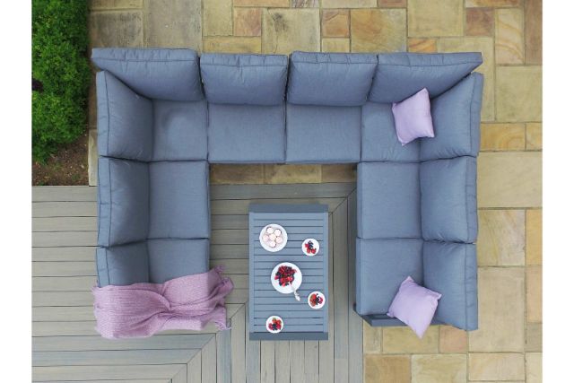 New York U-Shaped Sofa Set by Maze Rattan - Gardenbox