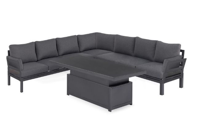 Oslo Large Corner Sofa Group with Rising Table by Maze Rattan