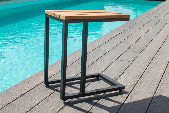 Oslo U Shaped Side Table by Maze Rattan