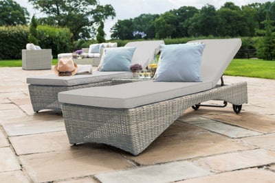 Oxford 3 Piece Sunlounger Set by Maze Rattan - Gardenbox