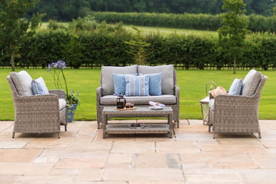 Maze Rattan Oxford Heritage Square Sofa Set - Gardenbox