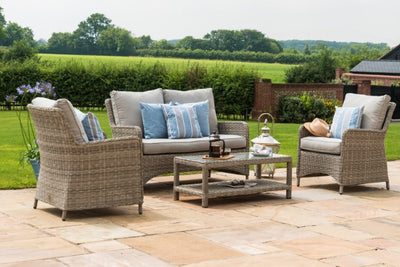Maze Rattan Oxford Heritage Square Sofa Set - Gardenbox