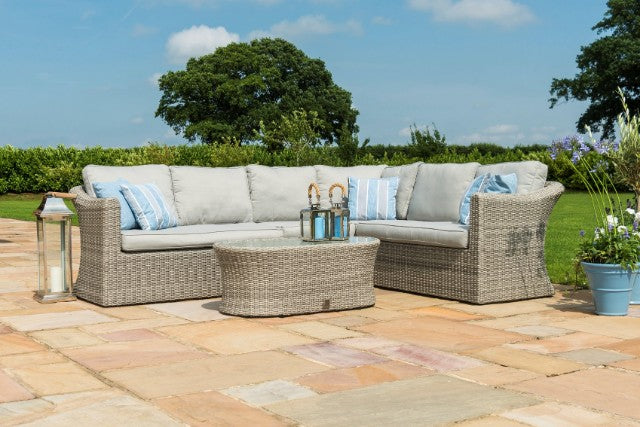 Oxford Large Corner Group by Maze Rattan - Gardenbox