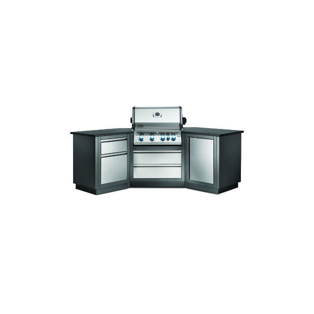 Napoleon Prestige Pro 500 Angled Outdoor Kitchen Gas Barbecue - Gardenbox