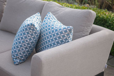 Maze Rattan Pulse U- Shape Dining Set with Rising Table In Weatherproof Fabric