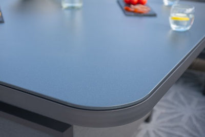 Maze Rattan Pulse U- Shape Dining Set with Rising Table In Weatherproof Fabric