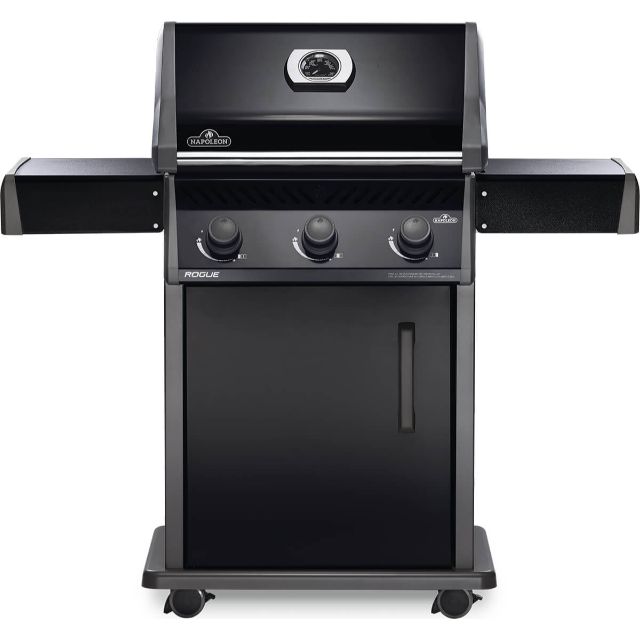 Napoleon Rogue 425 3 Burner -  Black Gas Barbecue - Gardenbox