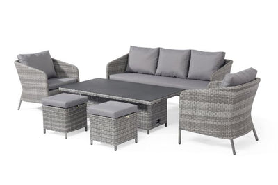 Santorini Sofa Dining Set with rising table by Maze Rattan
