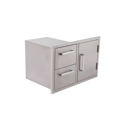 Whistler Burford Built-In Double Drawers and Door Unit in 304 stainless steel