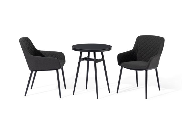 Zest Bistro Set with Weatherproof Cushions by Maze Rattan