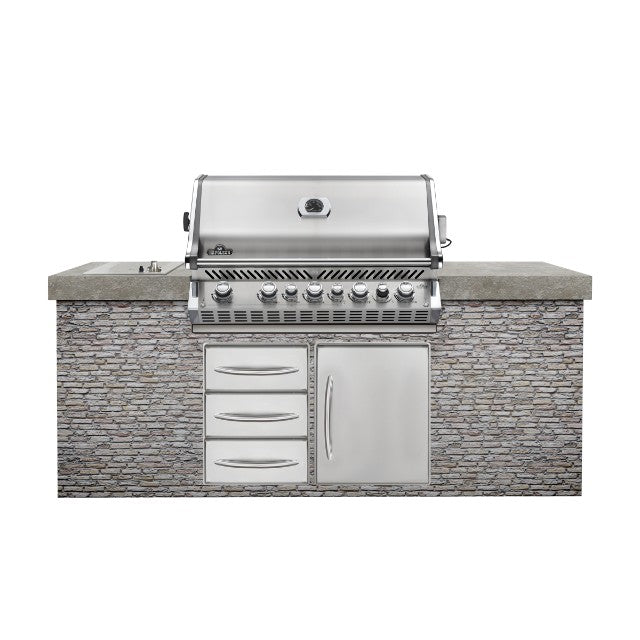 Napoleon Prestige Pro 665 Built In Outdoor Kitchen Gas Barbecue - Gardenbox